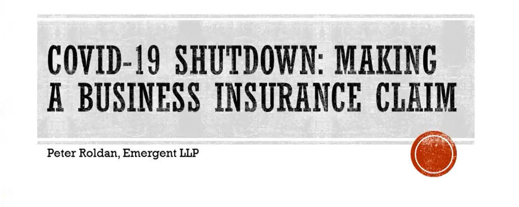 [4/2/20 AAC Zoom Meeting] COVID-19 Shutdown: Making a Business Insurance Claim