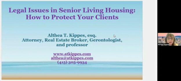[10/19/2023 Zoom Meeting] Legal Issues in Senior Living: How to protect your clients